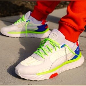 Puma Wild Rider Spectra Low Mens Running Shoes White 382874-01